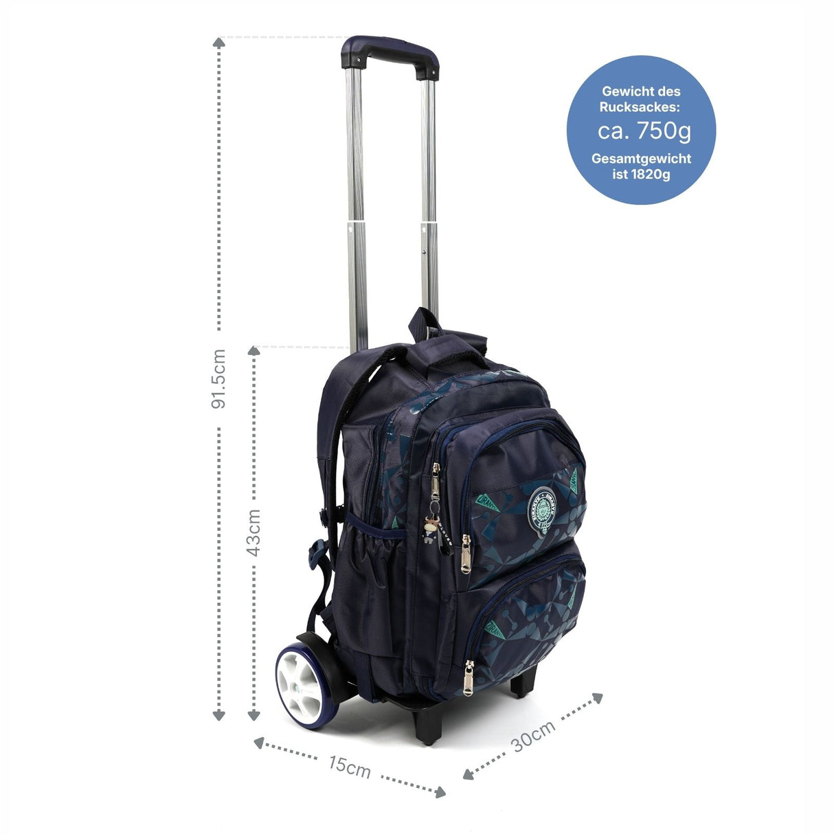 Rucksacktrolley Schulthek Schulrucksack Kofferrucksack Reiserucksack
