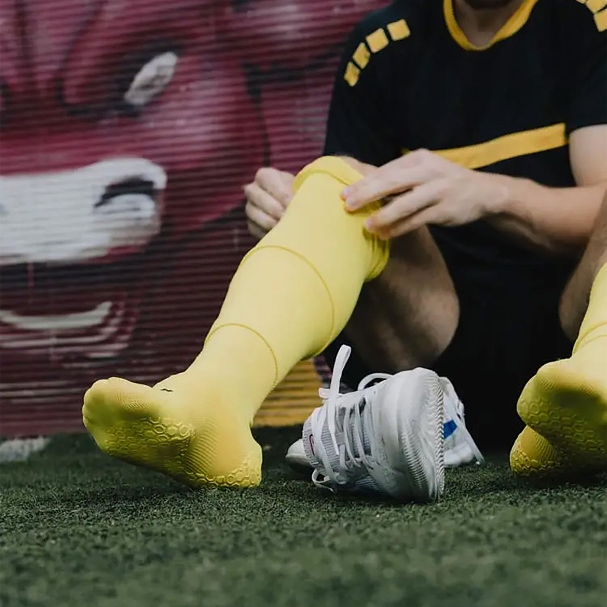 Fussballstulpen One Size Stutzen Röhrensocke Tube Socke Tubxx Gelb