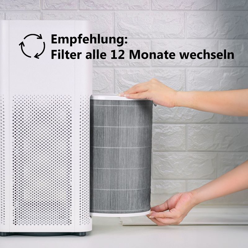 Alternatives HEPA- & Aktivkohlefilter-Set zu Xiaomi Mi Air Purifier 2C