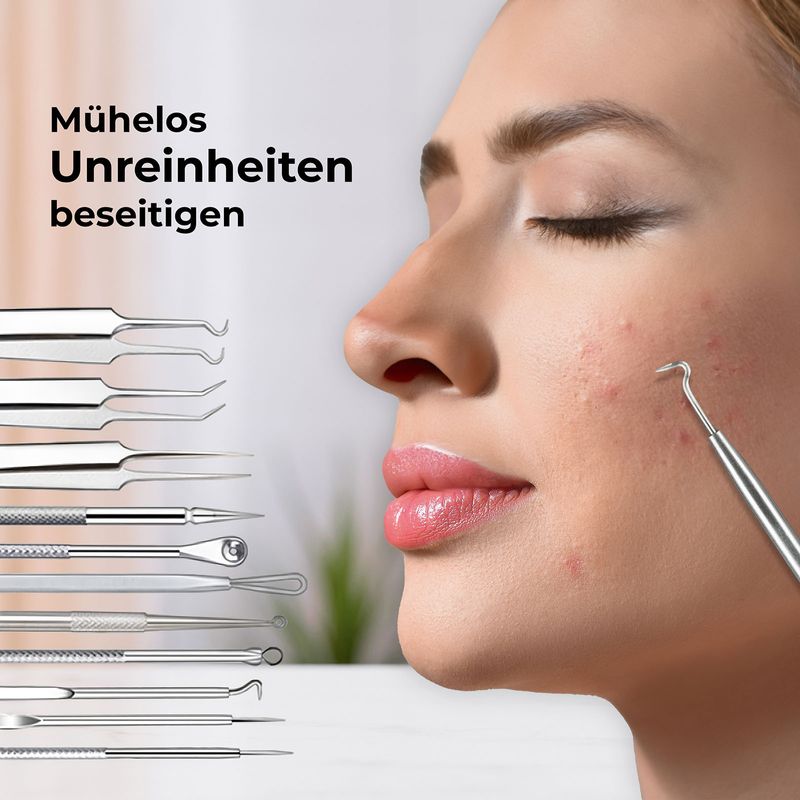 Mitesserentferner Gesichtspflege-Set Akne-Set Pflege-Set Beauty-Set
