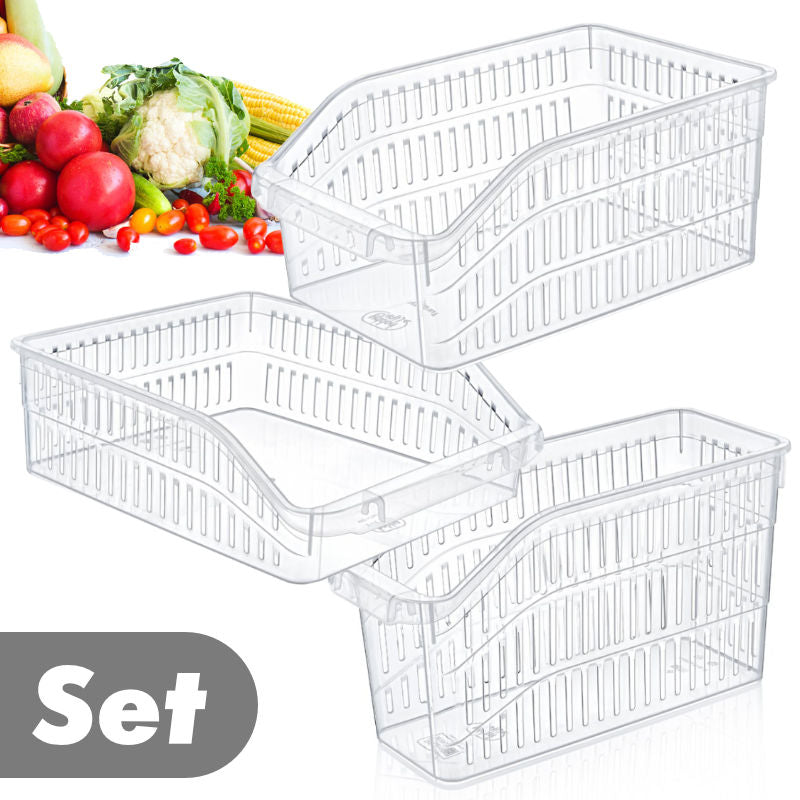 Kühlschrank-Box Set Kühlschrankorganizer Set Aufbewahrungsbehälter Set