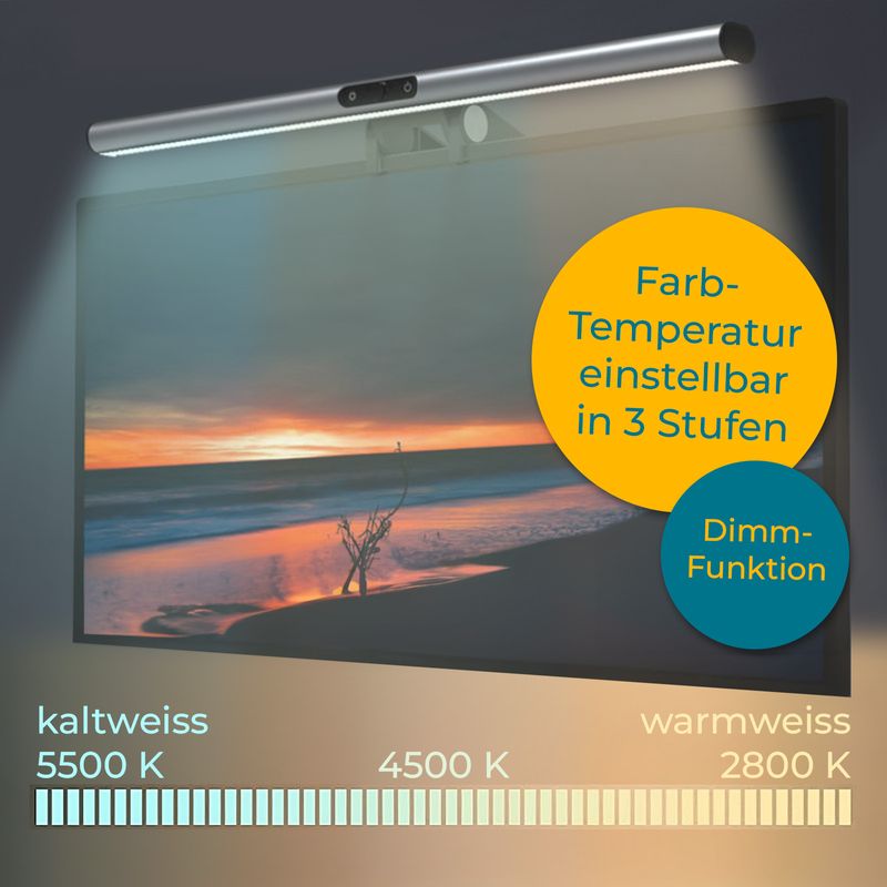 Monitorbeleuchtung Screenbar Bildschirmbeleuchtung Monitorlicht LED