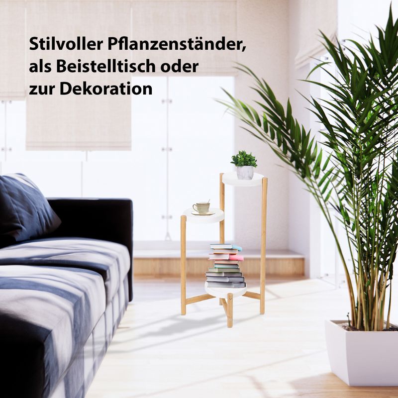 Blumenständer Pflanzen Ständer Regal Halter Treppe Gestell Blumentisch