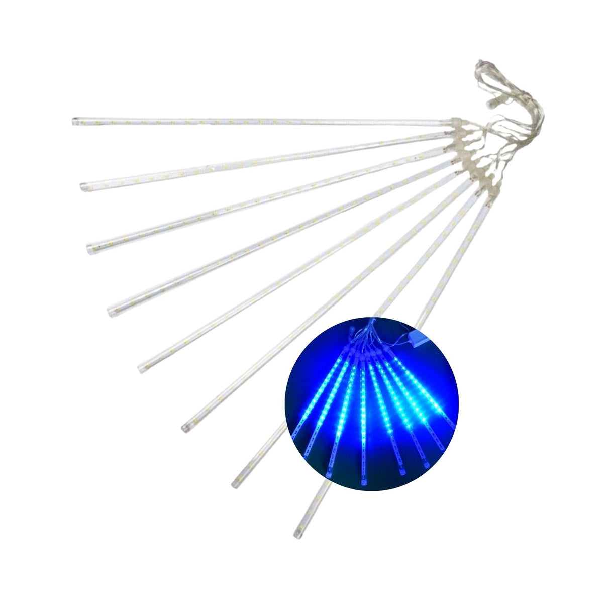 Meteor-Lichter 2.8m LED Weihnachtslichter Eiszapfen Wassertropfen Girlande