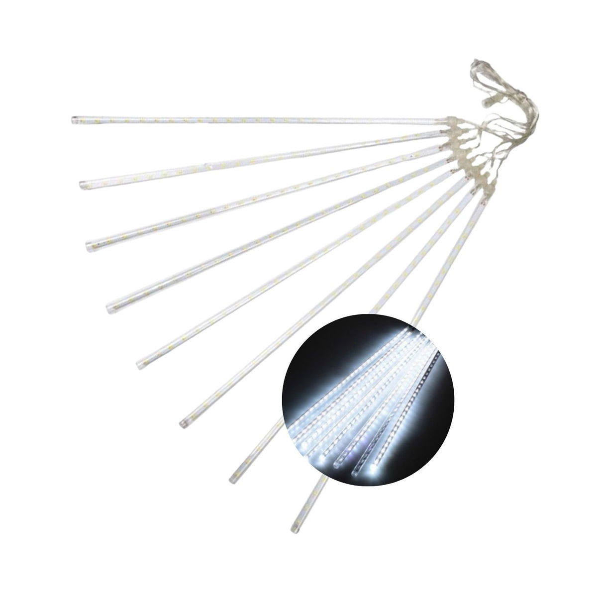 Meteor-Lichter 2.8m LED Weihnachtslichter Girlande Eiszapfen Wassertropfen