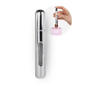 8ml Mini-Parfümzerstäuber Parfum Vaporisateur Silbrig