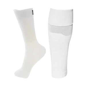 Fussballstulpen und Socken Grösse 42-47 Weiss Set Tubxx und GripSoxx