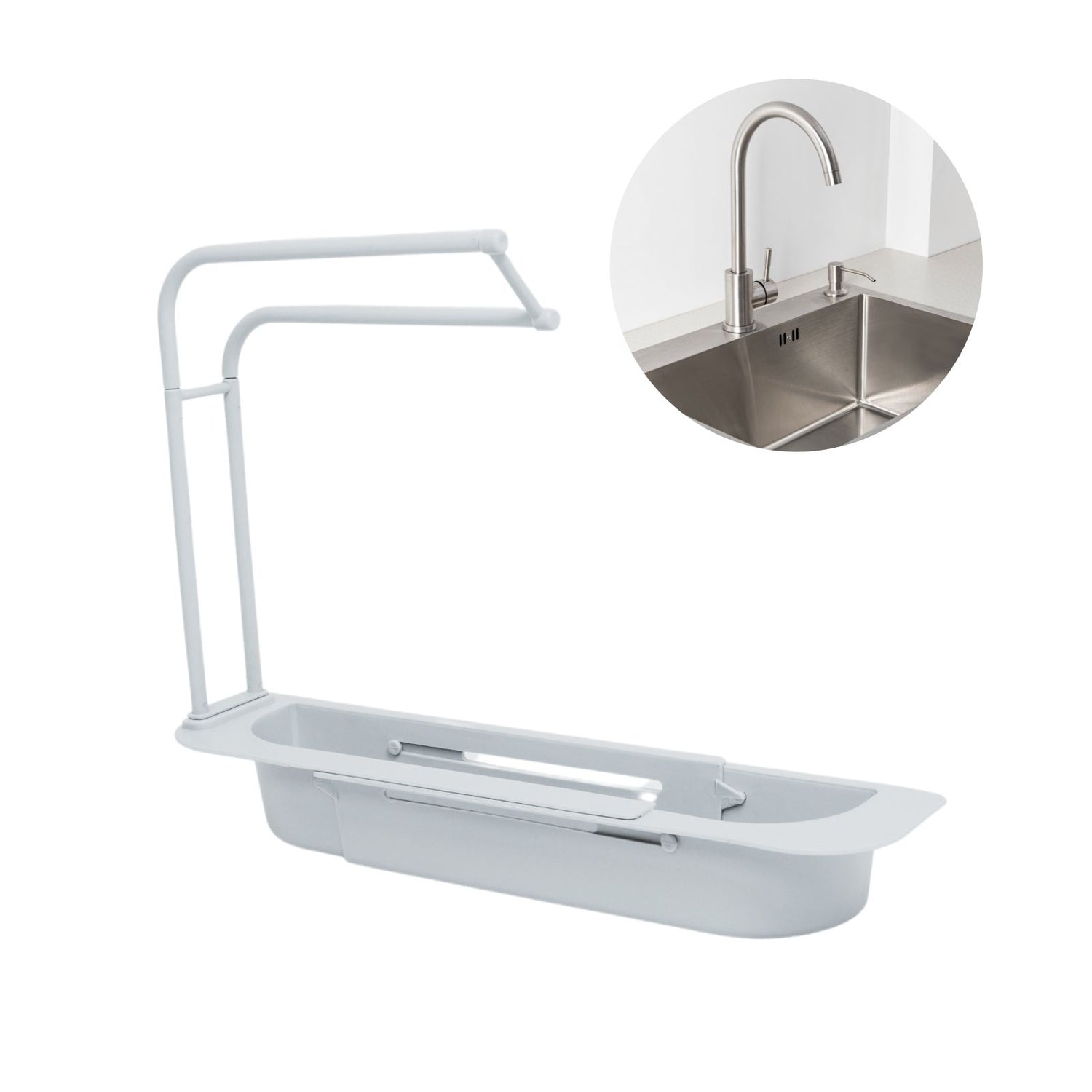 küchenschwamm aufbewahren Waschbecken-Organizer Spülbecken-Regal Schwamm-Rack Küchenorganizer – Hermex.ch