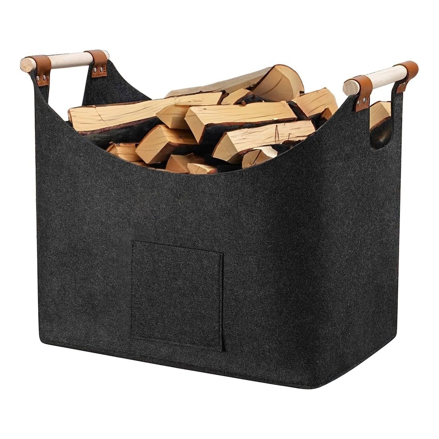 filzkorb holz aufbewahrung Filzkorb Holzkorb Kaminkorb Brennholz-Tasche Filz-Aufbewahrungskorb – Hermex.ch