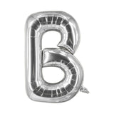 Buchstabenballon B Silbrig Geburtstagsparty Ballon Folienballon 80cm