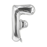 Buchstabenballon F Silbrig Geburtstagsparty Ballon Folienballon 80cm