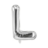Buchstabenballon L Silbrig Geburtstagsparty Ballon Folienballon 80cm