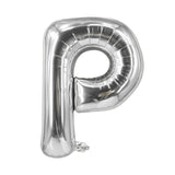 Buchstabenballon P Silbrig Geburtstagsparty Ballon Folienballon 80cm