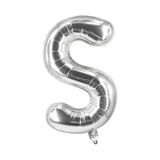 Buchstabenballon S Silbrig Geburtstagsparty Ballon Folienballon 80cm