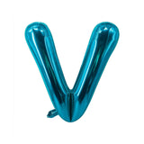 Buchstabenballon V Blau Geburtstagsparty Ballon Folienballon 40cm