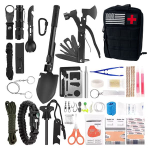 103-teiliges Survival-Kit Outdoor-Survival-Rucksack Survival-Tools SOS-Erste-Hilfe-Kit