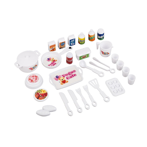 28-tlg. Puppenküchen-Zubehör für Barbie Haushalts-Set Küchenutensilien –