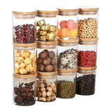 12-teiliges Gläser-Set Aufbewahrungsglas Glasbehälter Vorratsglas