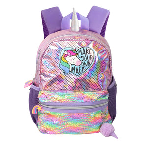 Einhorn-Rucksack Kinderrucksack Kindergartenrucksack Glitzer-Rucksack