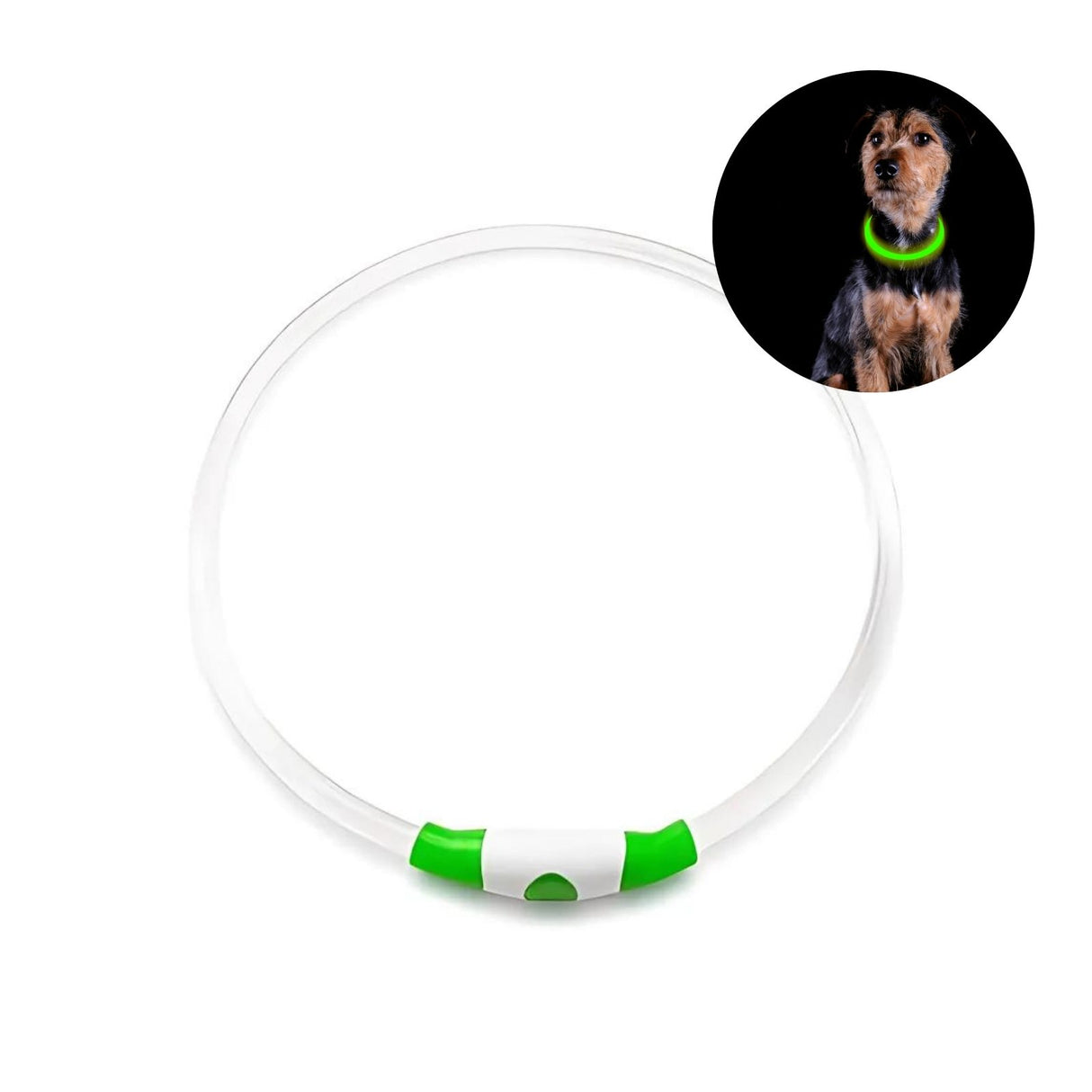 LED-Hundehalsband Sicherheits-Hundehalsband Leuchthalsband Schlauchhalsband