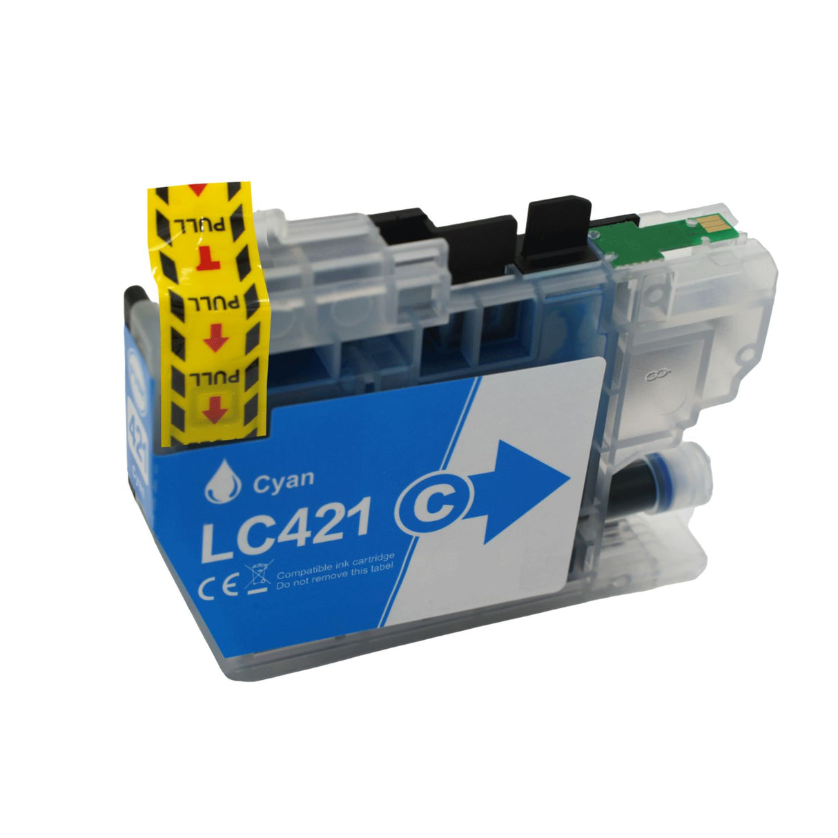 Alternative Tintenpatrone zu Brother LC-421 - Cyan 1 Stück
