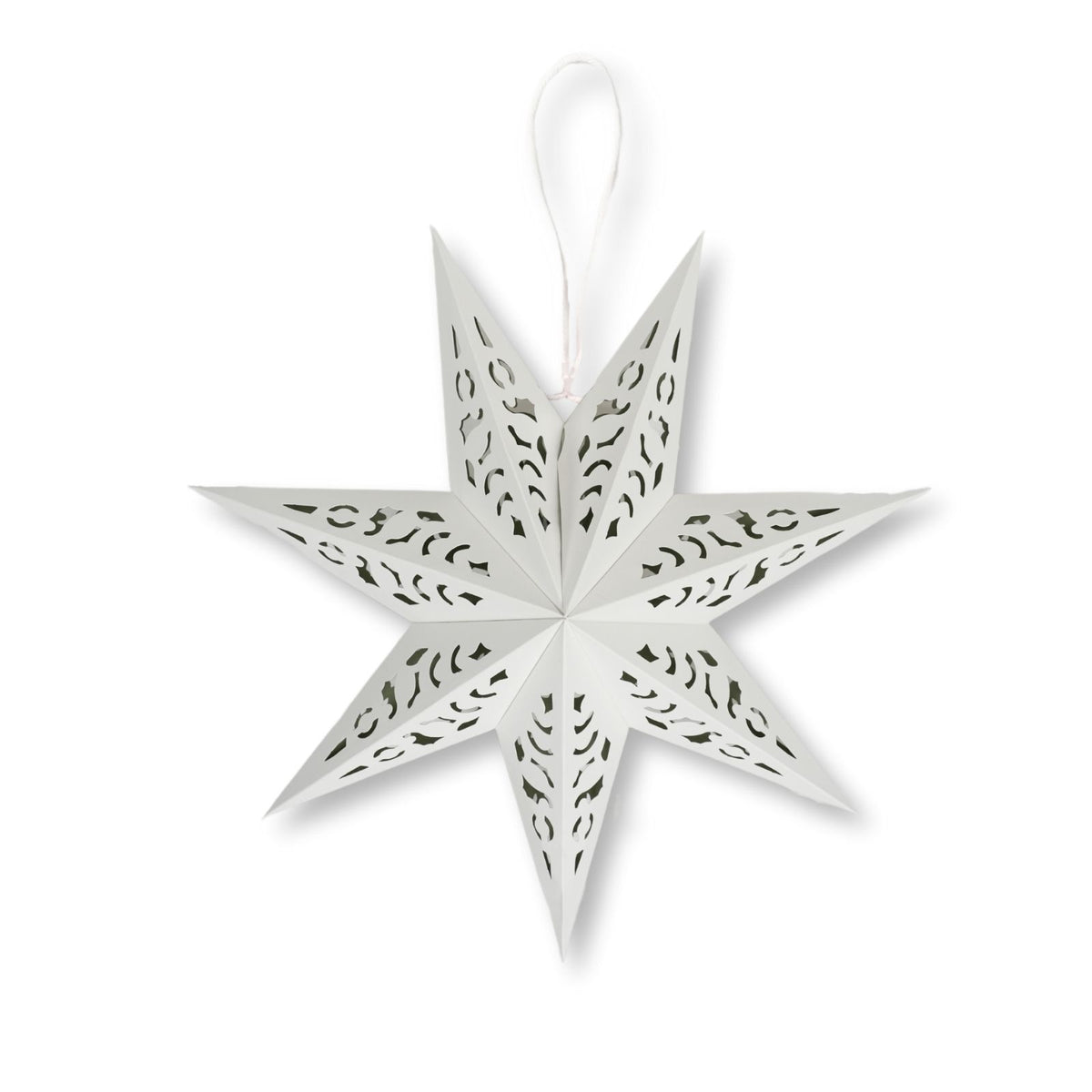 LED Leuchtstern Weihnachtsstern Beleuchtung Hanging Star Laterne Falts –