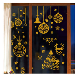 Merry Christmas Weihnachtsaufkleber Happy New Year Fenstersticker DIY Deko