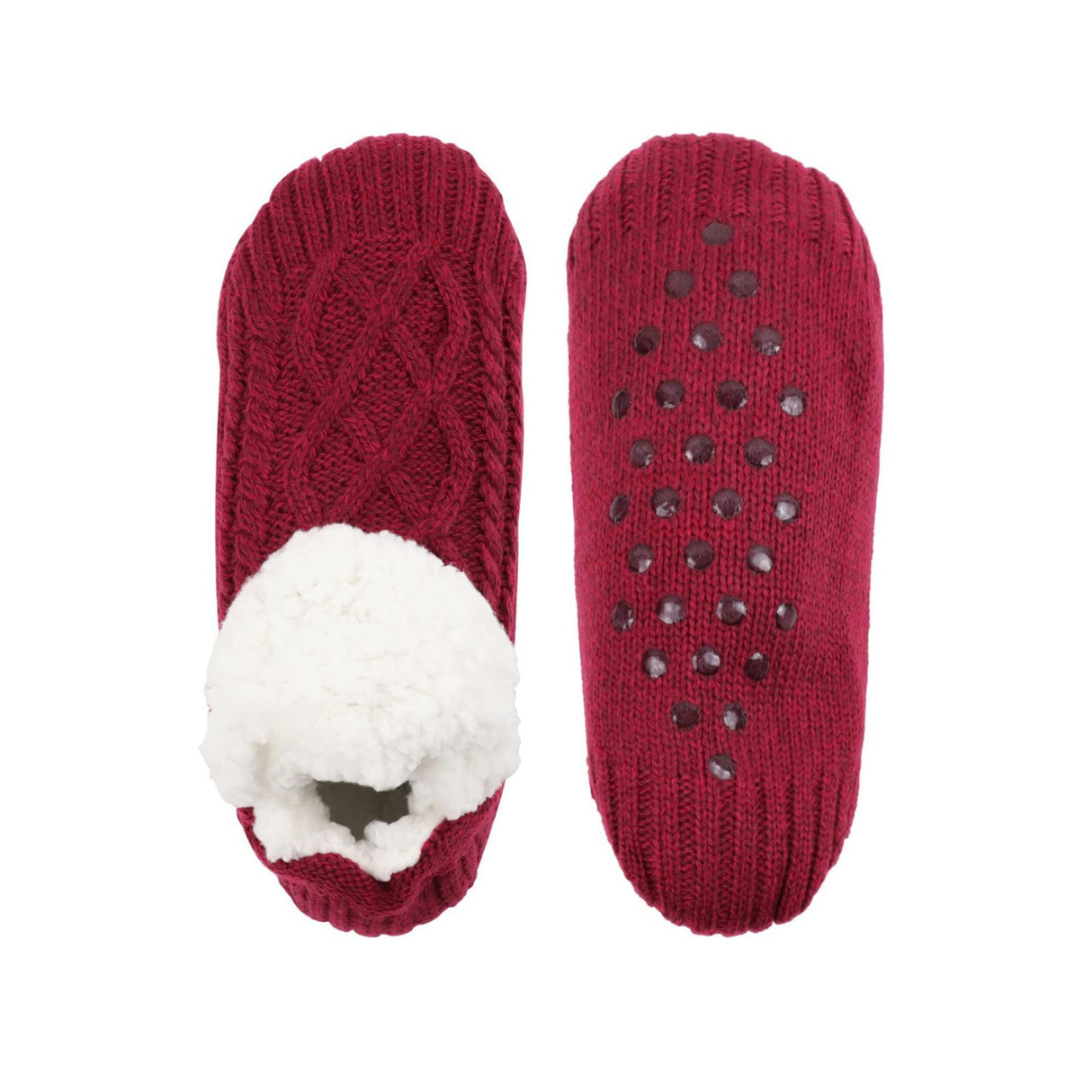 Hausschuhe Gr. 39-42 Wintersocken Pantoffeln Kuschelsocken Fuzzy-Socken