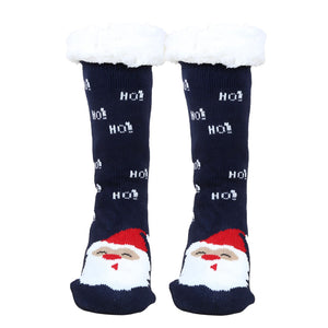 Weihnachtssocken Gr. 36-41 Fuzzy-Socken Kuschelsocken Wintersocken