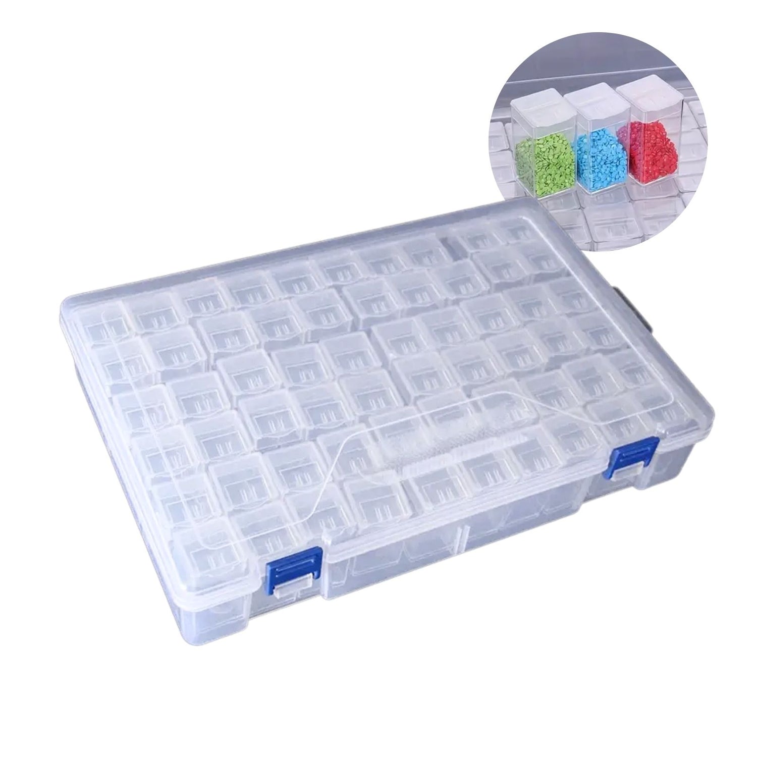 Aufbewahrungsbox DIY-Diamond Painting-Organizer Sortierbox mit Aufkleb –