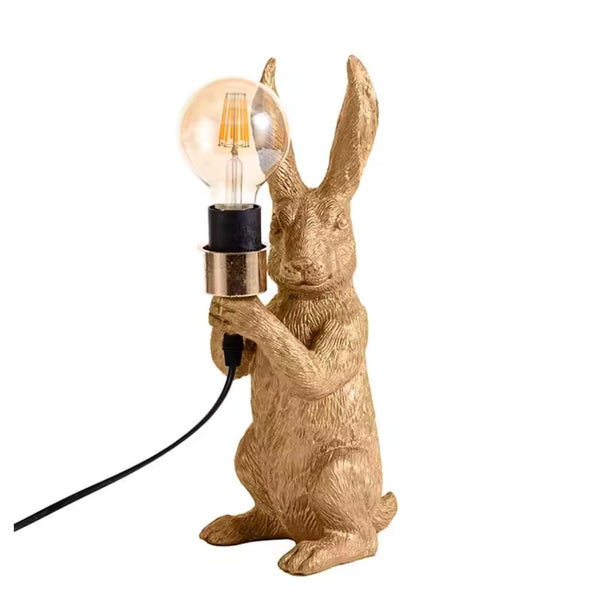Hasenlampe Nachttischlampe Tiermotiv-Beleuchtung Hasen-Dekoleuchte