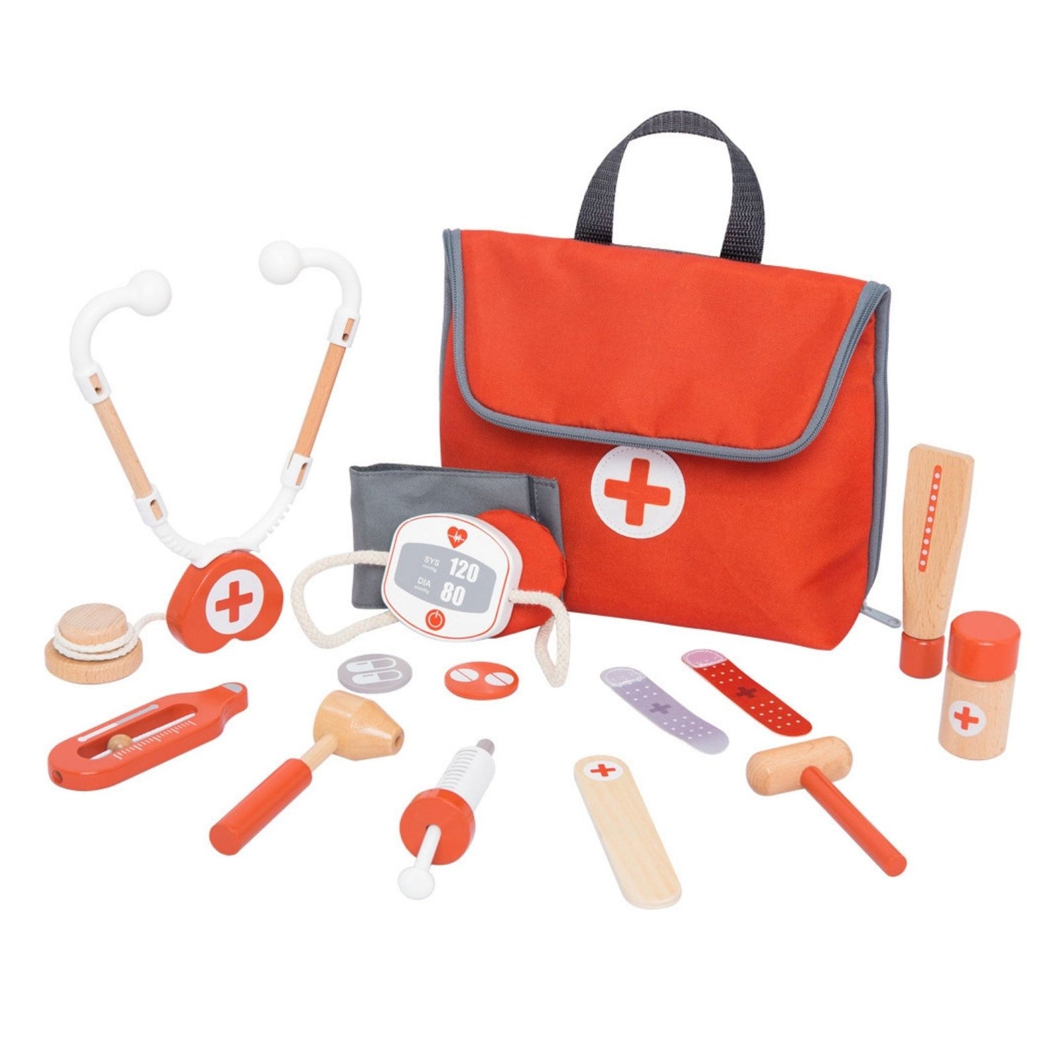 arzt spielzeug Arzt-Spielzeug-Set für Kinder Doktor-Set Holz-Kinderspielzeug Arztkoff