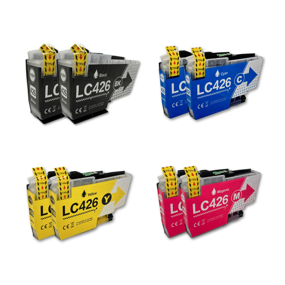 Alternative Tintenpatrone zu Brother LC-426 - Black Cyan Yellow Magenta - 8er Set