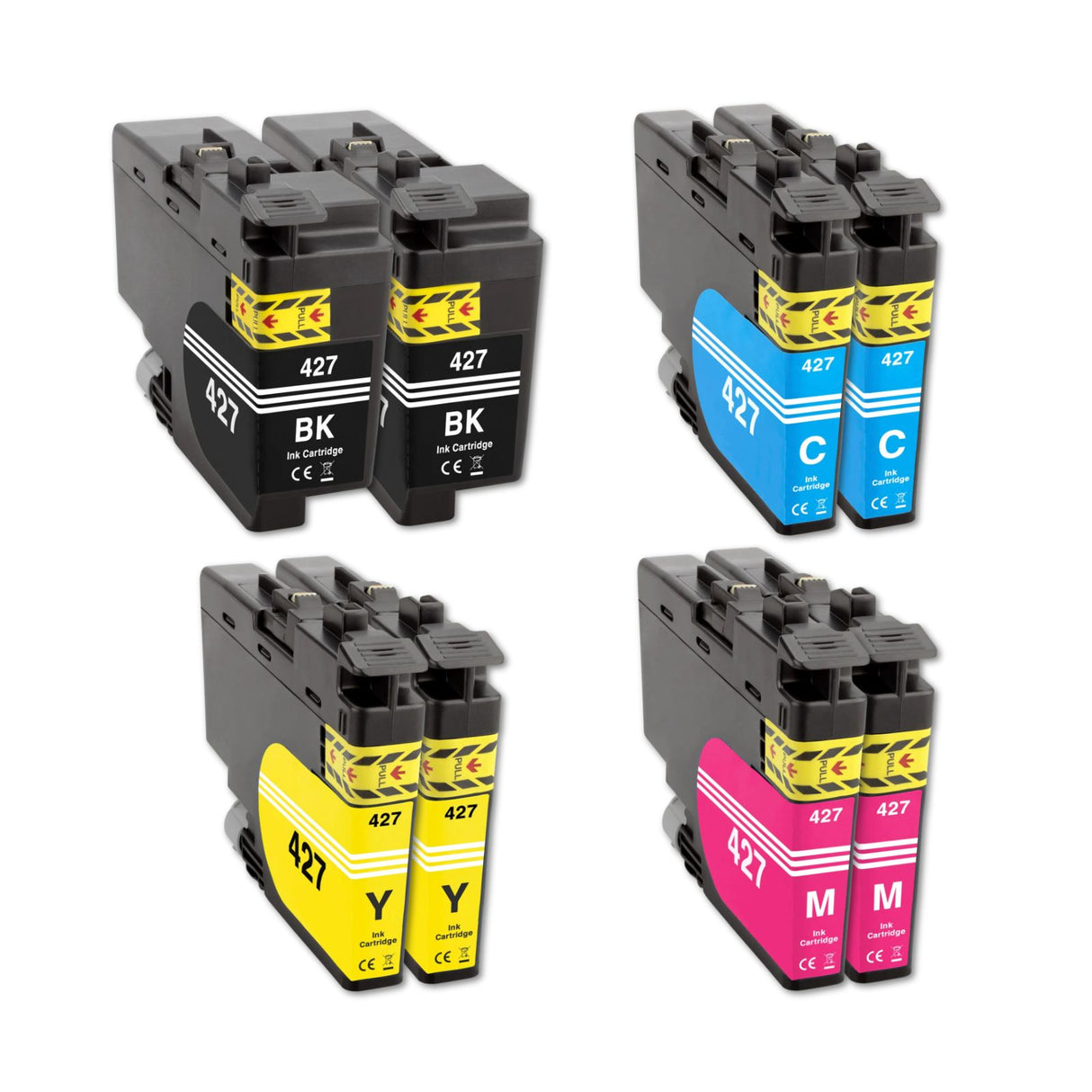 Kompatible Tintenpatrone für Brother MFC-J5955DW - Black Cyan Yellow Magenta - 8er Set