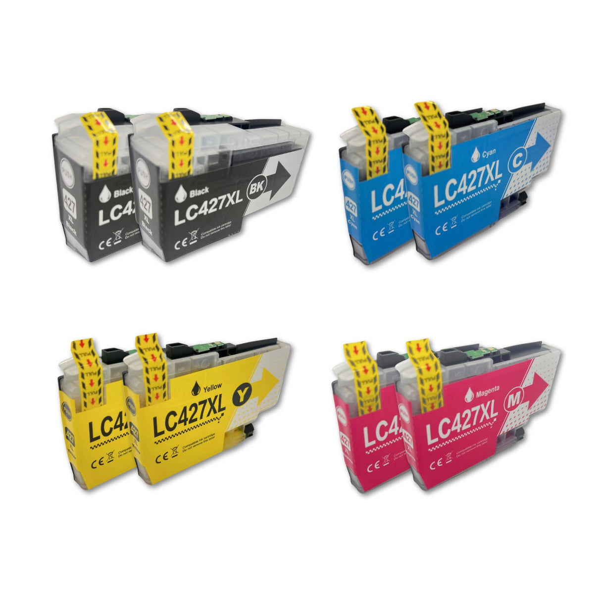 Kompatible Tintenpatrone XL für Brother MFC-J5955DW - Black Cyan Yellow Magenta - 8er Set