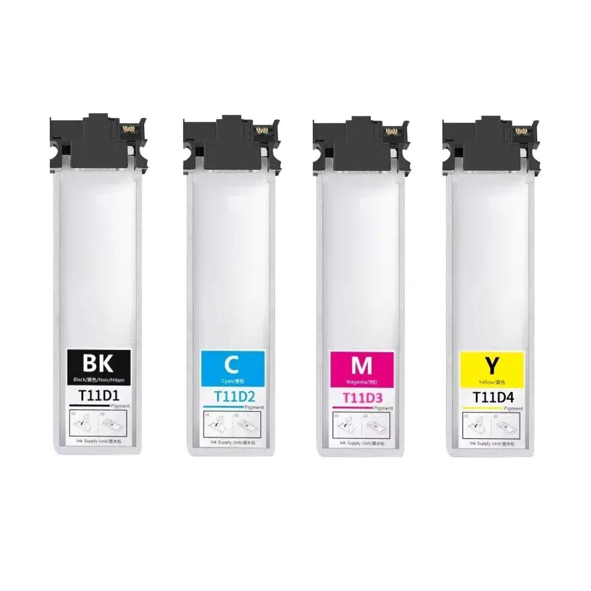 Alternative Tintenpatrone zu Epson T11D XL - Black Cyan Yellow Magenta - 4er Set