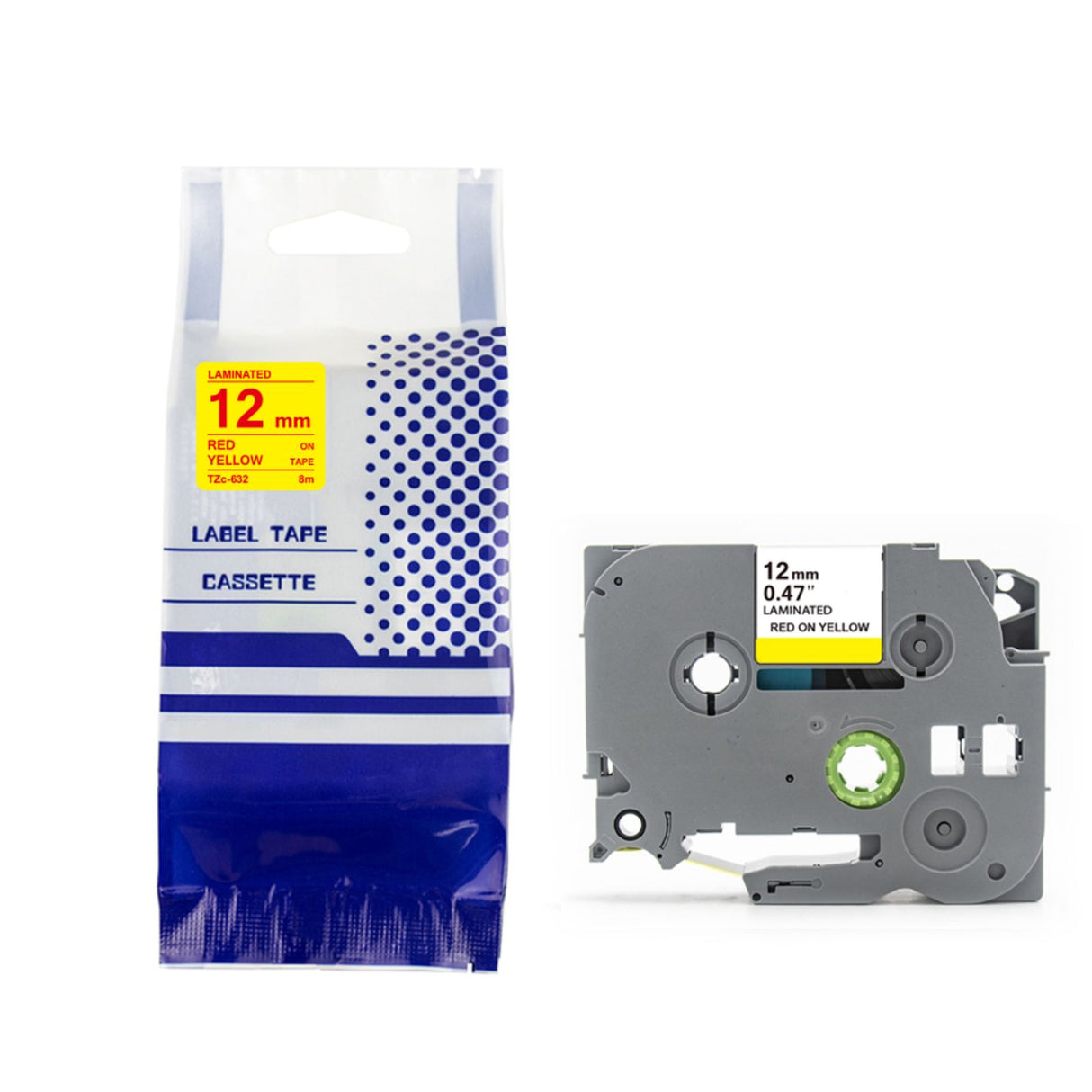 Alternatives Etikettenband zu Brother TZe-632 Beschriftungsband
