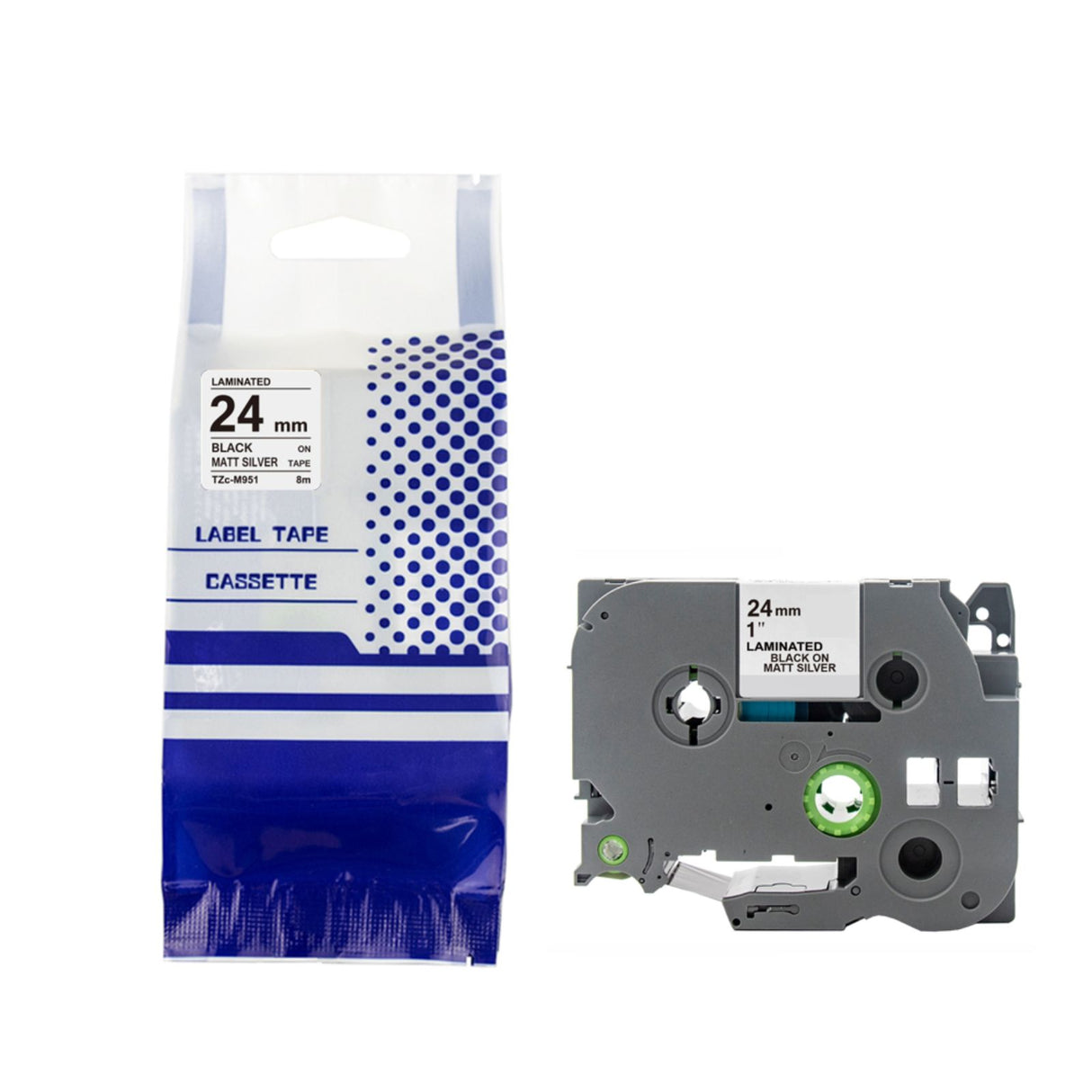 Alternatives Etikettenband zu Brother TZe-M951 Beschriftungsband