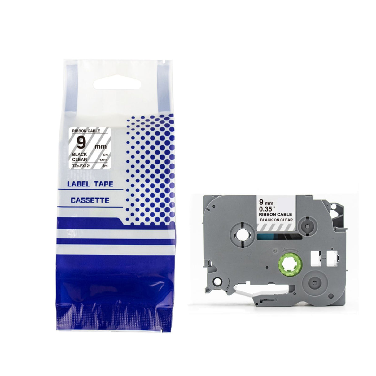 Alternatives Etikettenband zu Brother TZe-FX121 Beschriftungsband