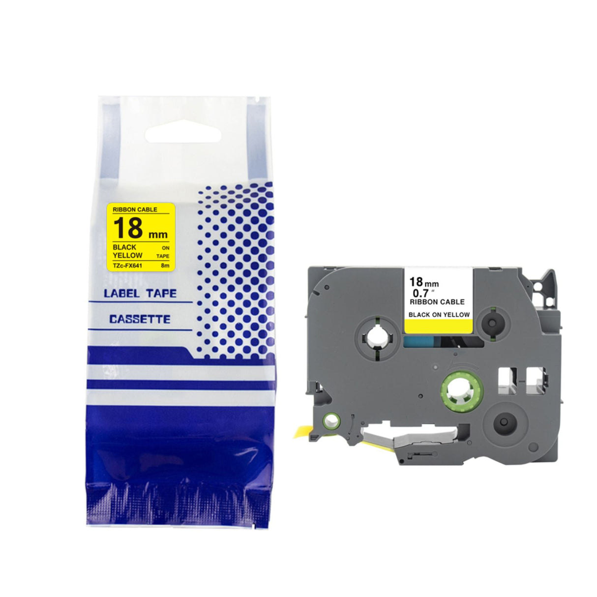 Alternatives Etikettenband zu Brother TZe-FX641 Beschriftungsband