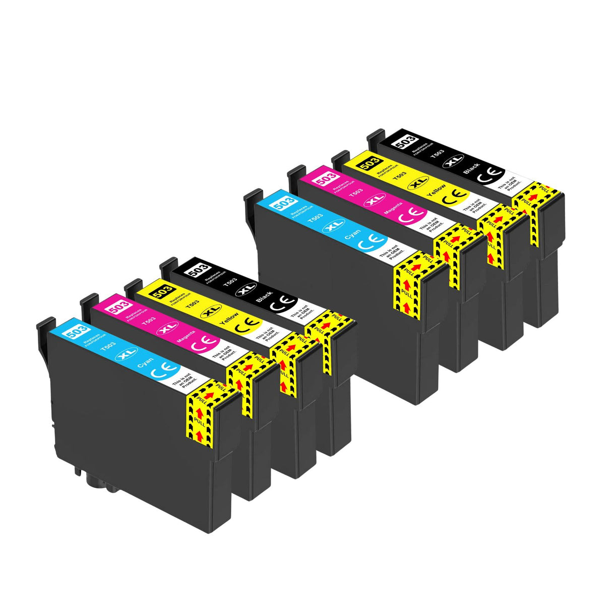 Alternative Tintenpatrone zu Epson 503XL - Black Cyan Yellow Magenta - 8er Set