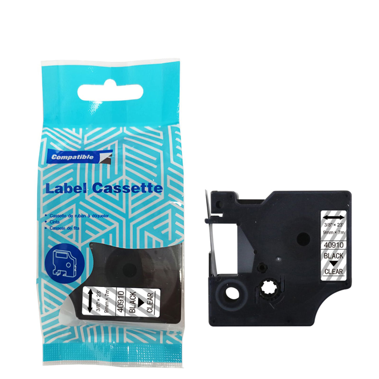 Alternatives Etikettenband zu Dymo D1 40910 / S0720670 Beschriftungsband