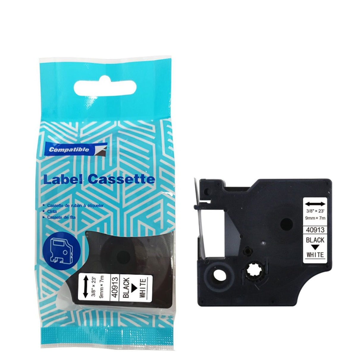 Alternatives Etikettenband zu Dymo D1 40913 / S0720680 Beschriftungsband