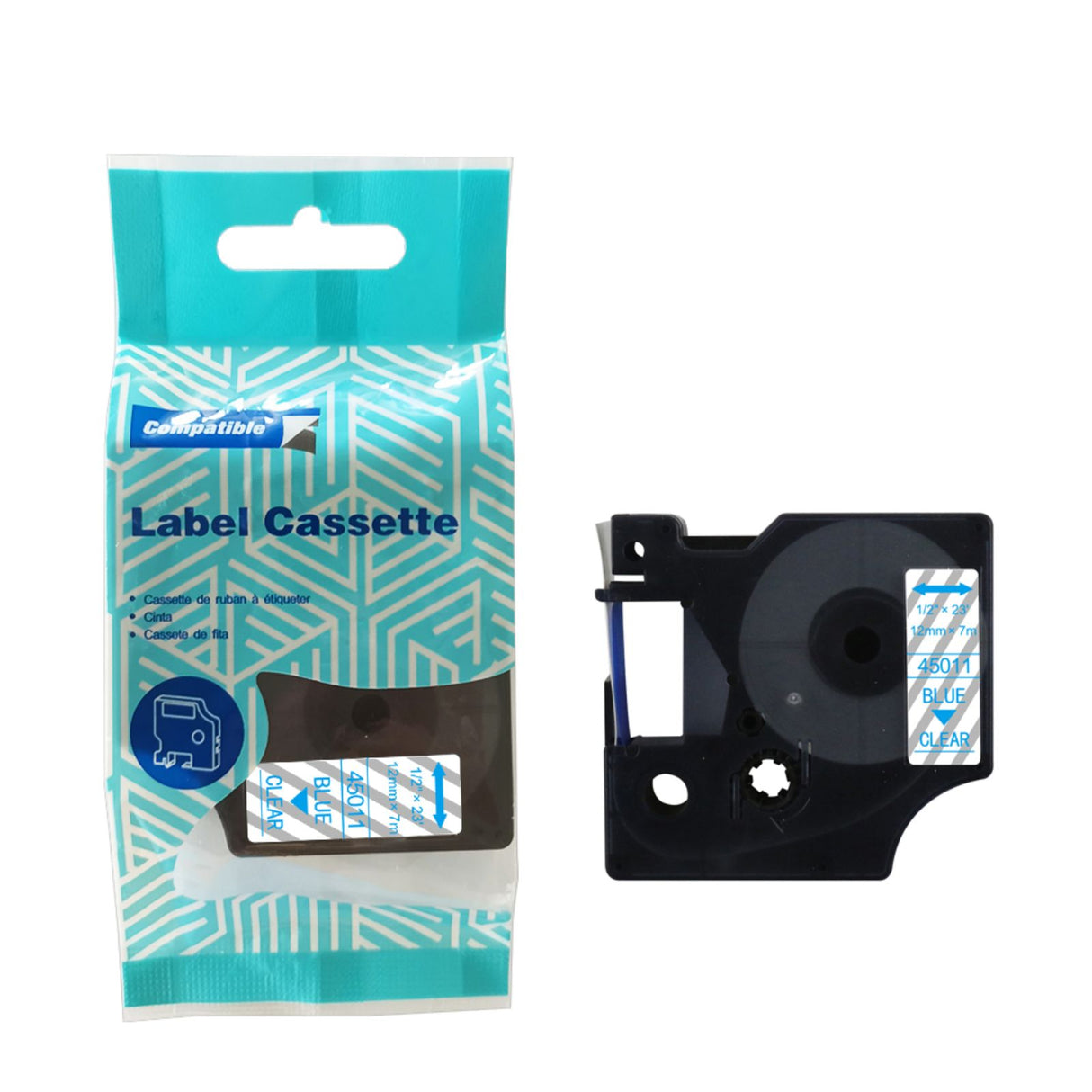 Alternatives Etikettenband zu Dymo D1 45011 / S0720510 Beschriftungsband