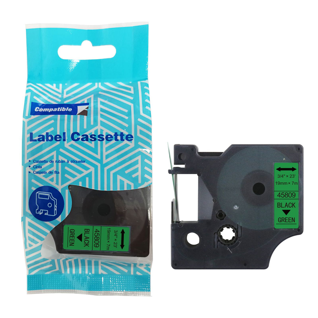 Alternatives Etikettenband zu Dymo D1 45809 / S0720890 Beschriftungsband