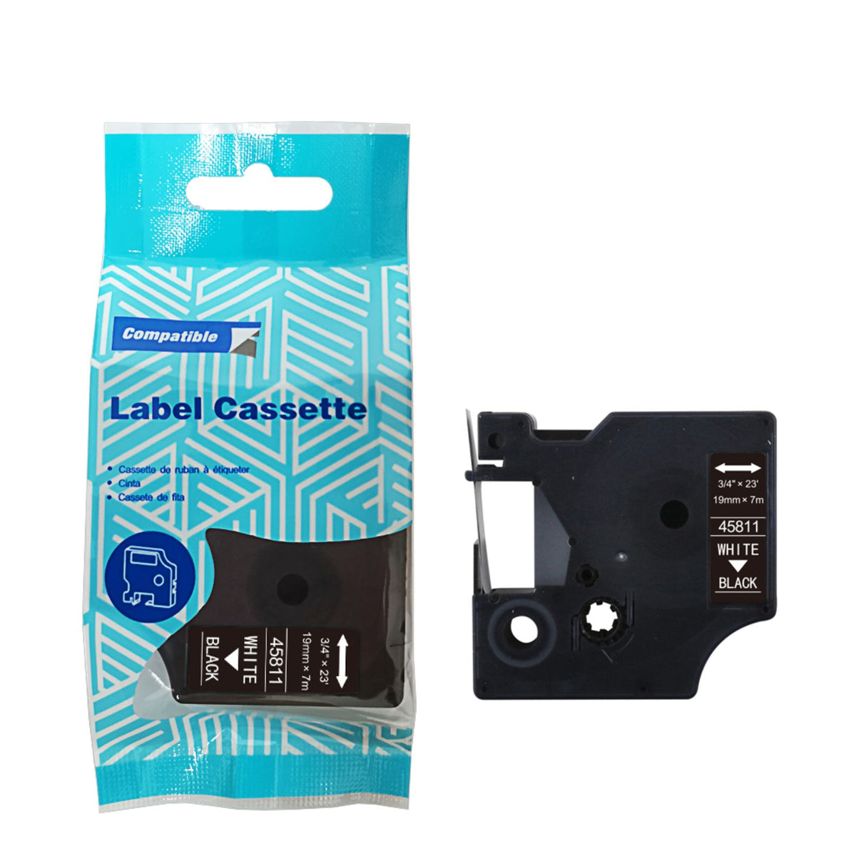 Alternatives Etikettenband zu Dymo D1 45811 / S0720910 Beschriftungsband