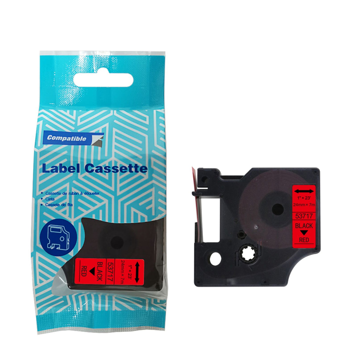Alternatives Etikettenband zu Dymo D1 53717 / S0720970 Beschriftungsband