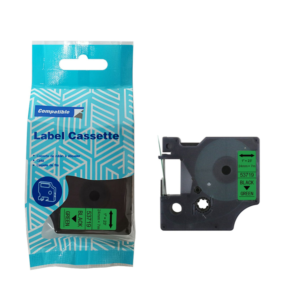 Alternatives Etikettenband zu Dymo D1 53719 / S0720990 Beschriftungsband