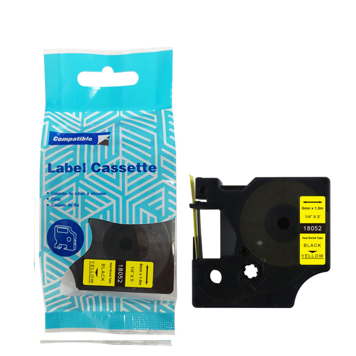 Alternative Schrumpfetiketten zu Dymo 18052 / S0718270