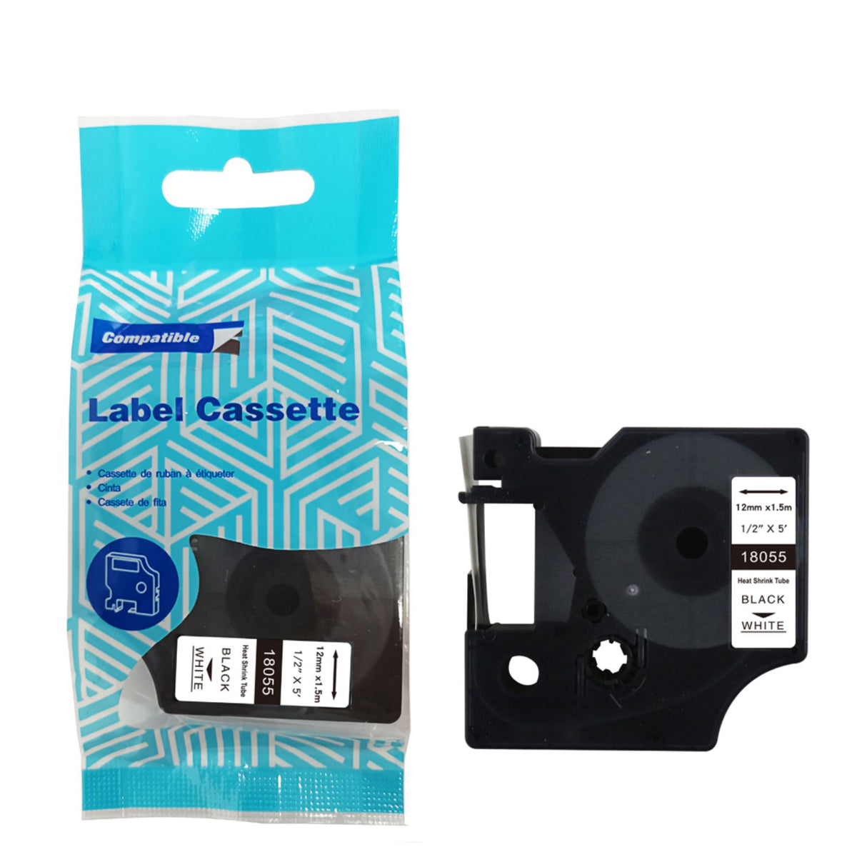 Alternative Schrumpfetiketten zu Dymo 18055 / S0718300